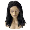 20 inches Mongolian Virgin Human Hair Pieces Black Color 180% Density Dreadlocks Full Lace Male Wigs for Black Men