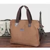 Wallets Casual Canvas Men's Briefcase Large Capacity Handbag Fashion Zipper Male Shoulder Messenger Bag Business Laptop