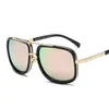 2024 retro square women's sunglasses Fashion trend leisure metal frame movie iron man Sunglasses