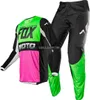 رقيقة الثعلب الجديد سباق 180 Fyce MX Ofrroad دراجة ATV ATV Jersey Pant Combo Multipinkgreen3828976