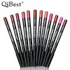 12st Lip Lipstick Liner Pencil Set Waterproof Retouch Naken Makeup Lip Pen Långvarig kosmetisk skönhetsverktyg 240305