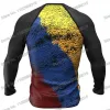 Polos Venezuela يتصفح الغوص Tshirt ضيقة طويلة الأكمام حارس ملابس السباحة الرجال UV حماية الأمواج ملابس الشاطئ