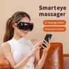 Electric Eye Massager Smart Airbag Vibration Mask Massage Apparaten Bluetooth Relief trötthet Acupressur 240305