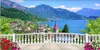 Papier peint 3d personnalisé po balcon ville européenne lac paysage décoration peinture 3d peintures murales papier peint pour murs du salon 3 3648057