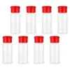 Servis uppsättningar 8 datorer Castor Kitchen Sexning Bottle Spice Storage Compat Jar Dispenser Shaker Supply