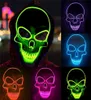 Cadeau d'Halloween Masque d'horreur LED Masques lumineux Masques de purge Mascara électoral Costume DJ Party Light Up Masques Glow In Dark5440626