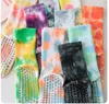 Calcetines Calcetines antideslizantes de Pilates calcetines deportivos transfronterizos teñido anudado calcetines de algodón para yoga mediados de tubo para el hogar