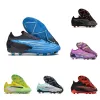 رجال الشباب فانتوم النخبة GX FG GT Bootball Boots Kids Boys Womens Womens Black Phantom Cleats Ag Sg df