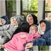 Coperta 5C Personalizzato Inverno Caldo Spesso Tv Maglione con cappuccio con tasca in pile Nt Felpe con cappuccio Felpe Abbigliamento donna Consegna a domicilio Garde Dhryn