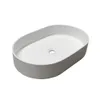 Oval Solid Surface Stone Wall Hung fashionabla garderob Vanity Vessel Washcasin Rs38335