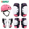 Ensemble de casque de vélo avec genouillères, coudières, protège-poignets, casque réglable pour tout-petits, enfants, jeunes, casque de vélo, patins à roulettes 240227