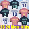 23 24 Summerville Piroe Leeds Unites Soccer Jerseys 2023 2024 Tredje Ampadu Adams Aaronson Gray Harrison Men Kids Kit Home Away High-kvalitet Fotbollströja