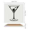 Tapis de table Appletini Dessous de verre en céramique (carré) Pot en vrac Tasse mignonne