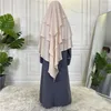 Ropa étnica Mujeres musulmanas Capa Hijab Eid Ramadán Pañuelo en la cabeza Khimar Arabia Saudita Niqab Nikab Wrap Mantón malasio Abaya Bufanda Marroquí