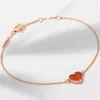 V armband S925 Sterling Zilver hartvormige agaat armband klein rood hart rode agaat armband voor vriendin liefde veelzijdige vrouwelijke zilveren sieraden