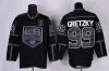 Fabrika Outlet Erkekler Los Angeles Kings 99 Wayne Gretzky Siyah Mor Beyaz Sarı 100% Stittched Ucuz En İyi Kaliteli Buz Hokey Jersey