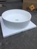 Round Solid Surface Stone Countertop Vessel Sink Cloakroom Vanity Wash Basin RS38334