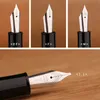 MAJOHN P136 METAL KOPPER Kolvharts Fountain Pen 20 Ink Windows Effmflat NIB Office School Supplies Writing Gift 240306