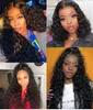 Perruques synthétiques Loose Curl 250 Densité 13X6 Lace Front Perruques de cheveux humains 360 Lace Frontal Wig Brésilien Remy Water Wave 30 pouces Full You May 240308