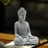 Fish Aquarium Decorations Sandstone Buddha Statue Micro Landscape Buddha Decorations for Underwater Accessories Furnishings Deco 240307