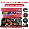 Transformer & Inverter Inverter Pure Sine Wave Dc12V 24V To Ac 220V Voltage 50/60Hz 3500W 4500W 5000Wtransformepower Converter Solar I Dhvzh