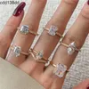 Band Rings Luxury Gold Wed Designer Ring For Woman 925 Sterling Silver Diamond Round Oval 5a Zirconia Womens Love Eternity Promise Wedding Aclank Rings Present Box S