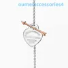 2024 Jewelry Designer Brand Necklaces New S925 Silver Heart Arrow Rose Gold Pendant Popular for Men and Women