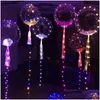 Pompon a LED, Articoli di allegria Palloncino luminoso a LED romantico per la celebrazione del matrimonio Decorazione del bar del partito Up Palloncini luminosi lampeggianti Drop Deliv Dhw9N