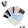 Enveloppes cadeaux Enveloppes d'argent Feuilles de budgétisation Autocollants Dépenses Tracker Notebook Planificateur de réception Binder Organisateur Poches Papeterie Drop Dhjzy