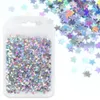 Estrelas holográficas lantejoulas para unhas laser glitter flocos coloridos mix tamanho peças para desgin verão esmalte encantos decorações de arte 240229