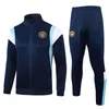 2023 2024 MAN-Fußball-Trainingsanzug CITY HAALAND LONG-Reißverschlussjacke Trainingsanzug 23 24 Langarm-Fußballtrikot mit halber Kapuze und MANS CITIES Survatment Sportswear-Kit