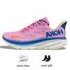 OG Original Bondi Running Shoes Clifton 9 Bondi 8 Womens Mens Mesh Shoe da tennis Schiuma rosa bianco Giallo arancione arancione blu blu da jogging sneakers corridori