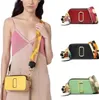 Designer the Snapshot Camera Schoudertassen Dames Crossbody Handtassen Mode Leer Wit Helemaal Zwart Roze Cross Body Strap Portemonnee Tas 20CM