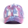 Ball Caps Tie Dye Cotton Fashion Trend Baseball Unisex Adjustable Women Men Casual Hip Hop Outdoor Travel Sports Sun Visor Hats