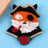 Brooches FishSheep Cute Pirate Tobacco Pipe Dog Cat Acrylic Brooch For Women Big Resin Animals Safety Pins Brooche Handmade Jewelry Gifts