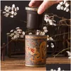 Mokken Retro Traditionele Chinese Draak Phenix Paarse Klei Theemok Met Deksel Zetgroep Handgemaakte Yixing Zisha Cup 300Ml Theekopje Gift Drop Del Dhicq