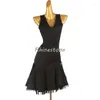 Stage Wear Professional Latin Dance Competition Clothing Art Examination Tassel Style Performance Dress Practice V-neck