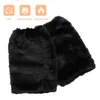 Women Socks Long Foot Sock Women's Faux Fur Leg Muffs Black Boots Furry Warmers Winter Cuff For Sets Ladies