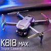 Drones K818 MAX preto sem escova fluxo óptico drone de controle remoto com câmera tripla de alta definição ESC câmera 360 rolando obstáculo inteligente Q240308