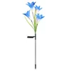 Garden Decorations Outdoor LED Solar Light RGB Tulip Flower Lamp Landscape Courtyard Lawn Waterproof Stake Insert Rose