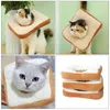 Collier de vêtements pour chiens, conception de Toast, Costume gonflable de récupération pour animaux de compagnie, chaton électronique, anti-léchage, forme de pain, décor en coton