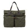 Fritid Business Portcase Travel Outdoor Oil Wax Canvas Leather Bag mode Stora kapacitet Portfölj Portable Messenger Bag 240306