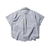 Casual shirts voor heren Men Summer Fashion Japan Koreaanse streetwear Losse oversize plaid cityboy met korte mouwen buiten vracht blouses