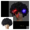 Acessórios de cabelo Festa Dança Palhaço Crianças Crianças Hallowmas Venetian com peruca Hairpiece Festivo Evento Fontes Drop Delivery Baby, Kids Dh47D