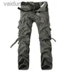 Men's cargo Arrive Brand Cargo More Pockets Zipper Trousers Outdoors Overalls Plus Size Army 240308