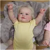 Lalki Wersja o rozmiarze Reborn Toddler Girl Doll z zakorzenionymi włosami miękkie ciał