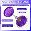 Magicyoyo Responsive Yoyo for Kids K2 Crystal Dual Purpose Plastic Yoyo Nybörjare Ersättande Bolllager 240304