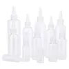 Bouteilles de stockage 20/30/50/100ml Ml, bouteille en plastique Transparent à bouche pointue, petit sous-emballé pour peinture aquarelle, à presser