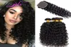 Indian Virgin Hair Lace Closures With 4 Bundles Indian Water Wave Wet And Wavy Natural Color Human Hair Weaves 828inch From Ms Jo6035224