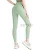 Active Pants Lu-Yoga Sports Leggings Shorts Fleece Caprice Clothing Fitness Wear Girls Running Gym Slim Fit 240308
